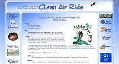 Desktop Screenshot of cleanairride.com