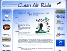 Tablet Screenshot of cleanairride.com